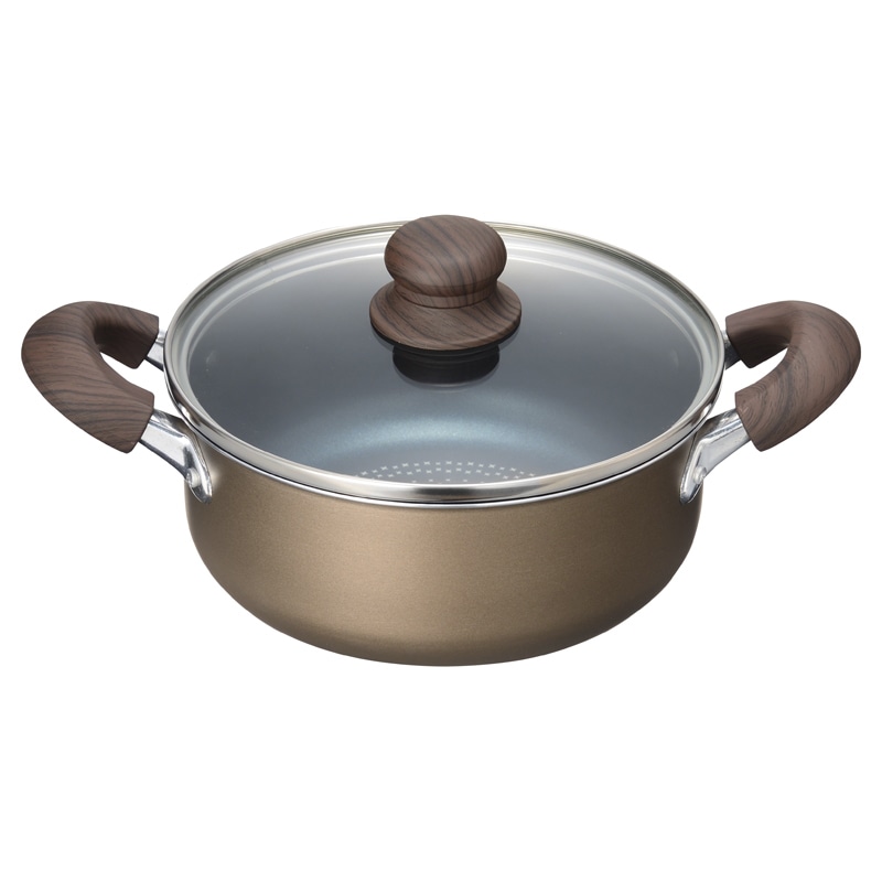 ブラナーノ IH対応両手鍋20cm ／プレゼント ギフト 両手鍋 鍋 調理器具 キッチン用品 お歳暮 お年賀 クリスマス ギフト