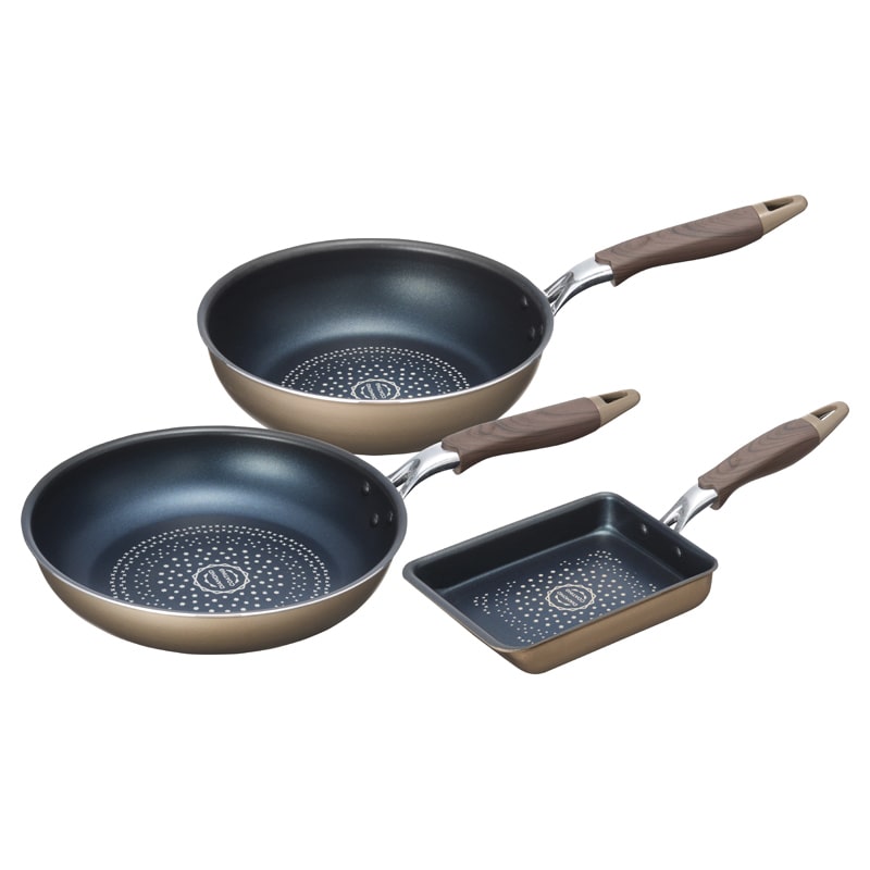 ブラナーノ IH対応フライパン3点セット ／プレゼント ギフト 鍋 調理器具 キッチン用品 お歳暮 お年賀 クリスマス ギフト