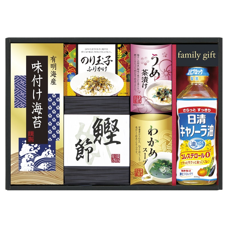 日清オイリオ 食卓詰合せ /プレゼント ギフト セット・詰め合わせ 海苔 乾物 食品 お歳暮 お年賀 クリスマス ギフト
