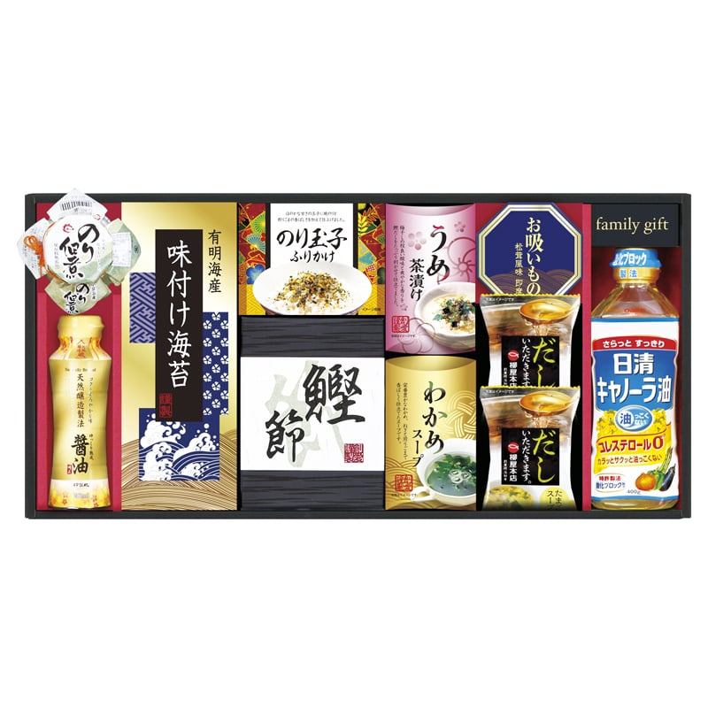 日清オイリオ 食卓詰合せ /プレゼント ギフト セット・詰め合わせ 海苔 乾物 食品 お歳暮 お年賀 クリスマス ギフト