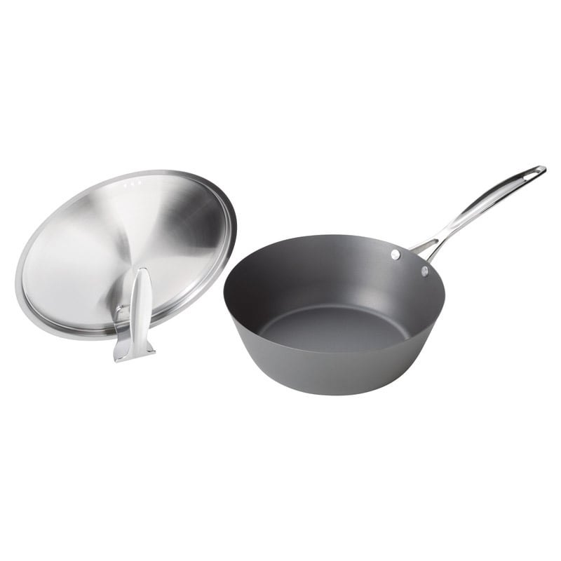 涅 IH対応窒化鉄いため鍋24cm(蓋付) ／プレゼント ギフト フライパン 調理器具 キッチン用品 お歳暮 お年賀 クリスマス ギフト