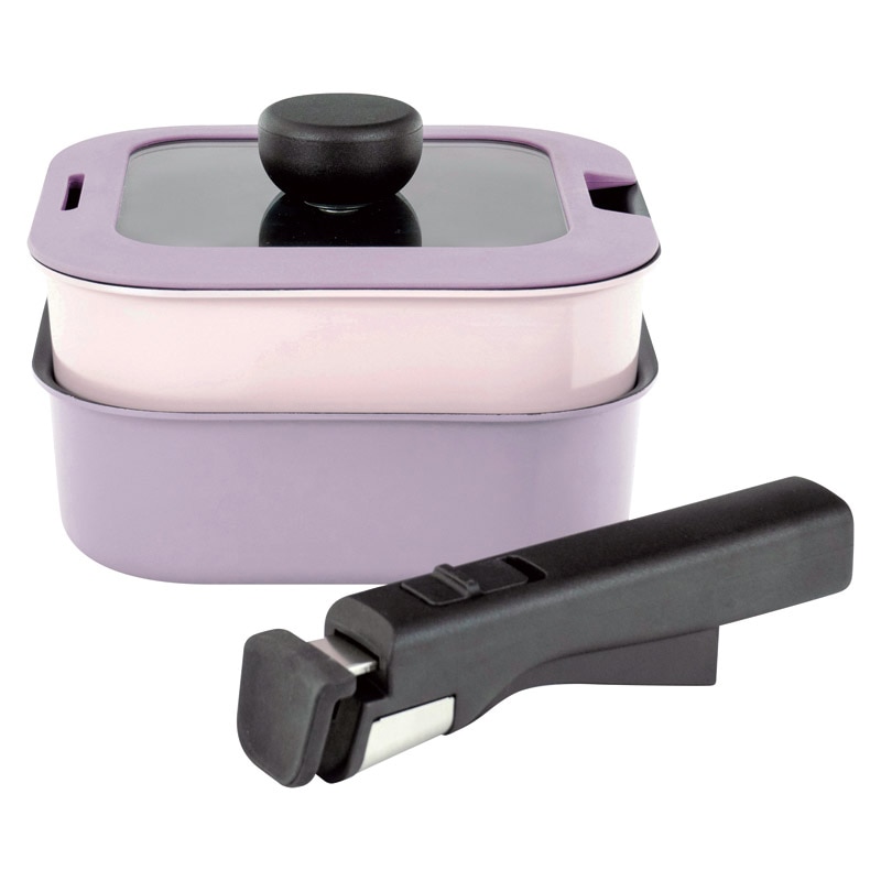 レクトメイト IH対応角型着脱鍋16cm(4点セット) ／プレゼント ギフト 鍋 調理器具 キッチン用品 お歳暮 お年賀 クリスマス ギフト