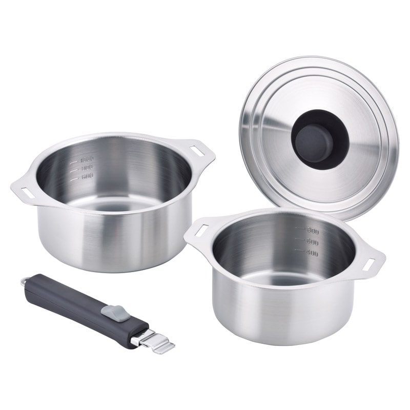 燕三 IH対応着脱式鍋14･16cmセット ／プレゼント ギフト 鍋 調理器具 キッチン用品 お歳暮 お年賀 クリスマス ギフト