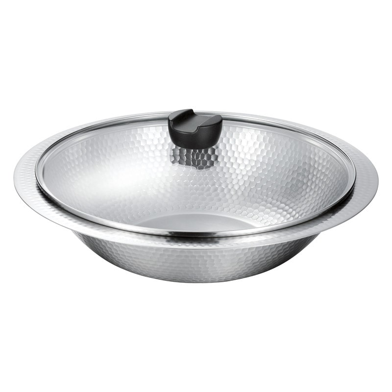 彩食庵 IH対応蓋付よせしゃぶ鍋30cm ／プレゼント ギフト 鍋 調理器具 キッチン用品 お歳暮 お年賀 クリスマス ギフト