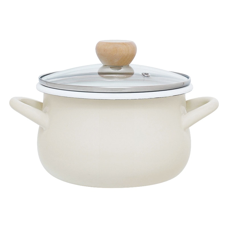 ストクック IH対応ホーロークッキングポット18cm グレー ／プレゼント ギフト 両手鍋 鍋 調理器具 キッチン用品 お歳暮 お年賀 クリスマス ギフト