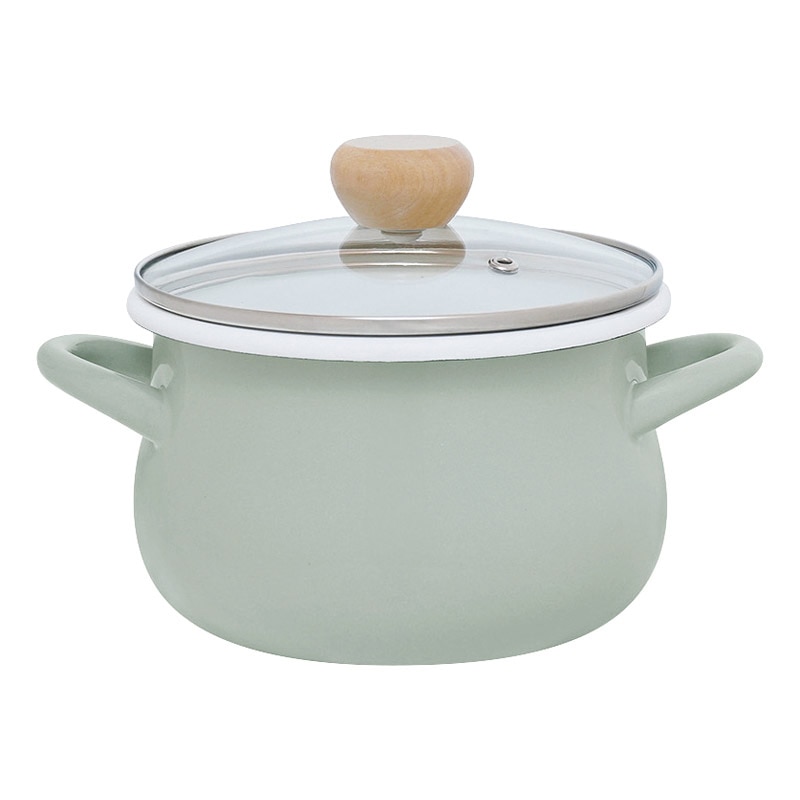 ストクック IH対応ホーロークッキングポット18cm グリーン ／プレゼント ギフト 両手鍋 鍋 調理器具 キッチン用品 お歳暮 お年賀 クリスマス ギフト