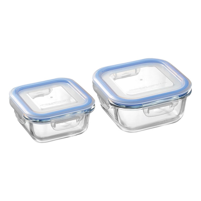 レッシュ 耐熱ガラス容器2点セット ／プレゼント ギフト 保存容器・キャニスター 保存容器・調味料入れ キッチン用品 お歳暮 お年賀 クリスマス ギフト