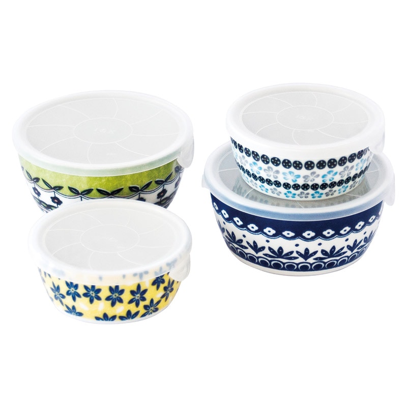 Table Talk Presents ポタリーフィールド レンジパック4点セット ／プレゼント ギフト 保存容器・キャニスター 保存容器・調味料入れ キッチン用品 お歳暮 お年賀 クリスマス ギフト