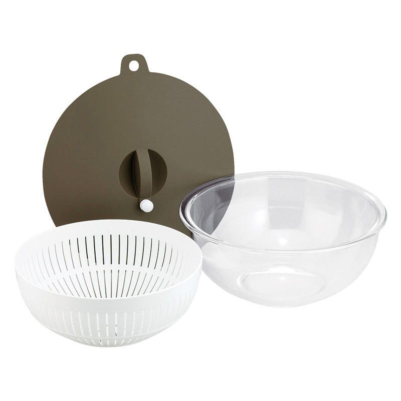 マジカリーノ 耐熱ガラスボウルセット21cm ／プレゼント ギフト 電子レンジ用調理器具 調理器具 キッチン用品 お歳暮 お年賀 クリスマス ギフト