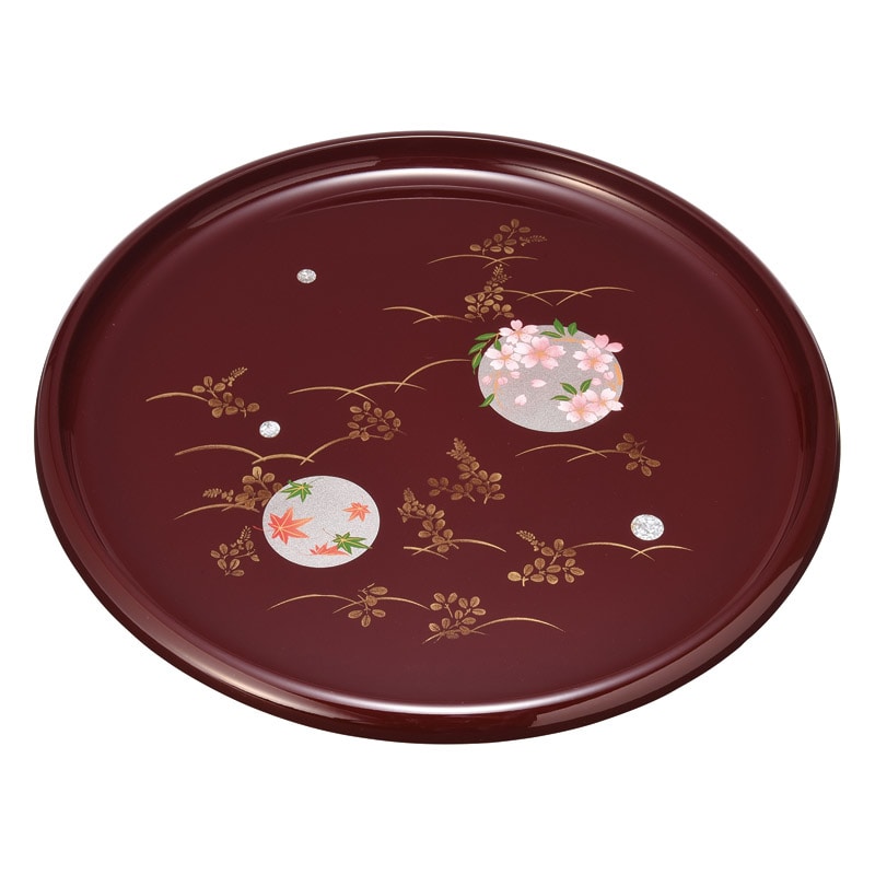 紀州塗 円華 10.0信貴丸盆 ／プレゼント ギフト お盆・トレー 配膳用品・キッチンファブリック キッチン用品 お歳暮 お年賀 クリスマス ギフト