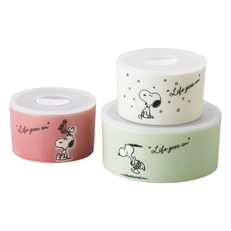 ピーナッツ シーズン レンジ3点セット ／プレゼント ギフト 保存容器・キャニスター 保存容器・調味料入れ キッチン用品 お歳暮 お年賀 クリスマス ギフト