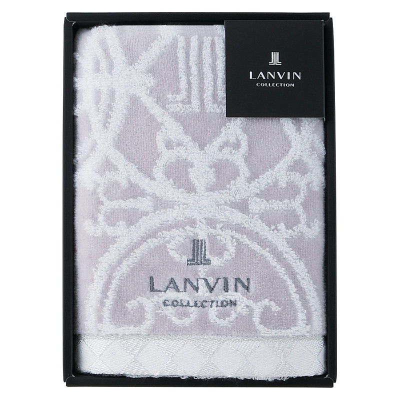 ランバン プルミエール フェイスタオル グレー /プレゼント ギフト タオル 日用品・ヘルスケア お歳暮 お年賀 クリスマス ギフト