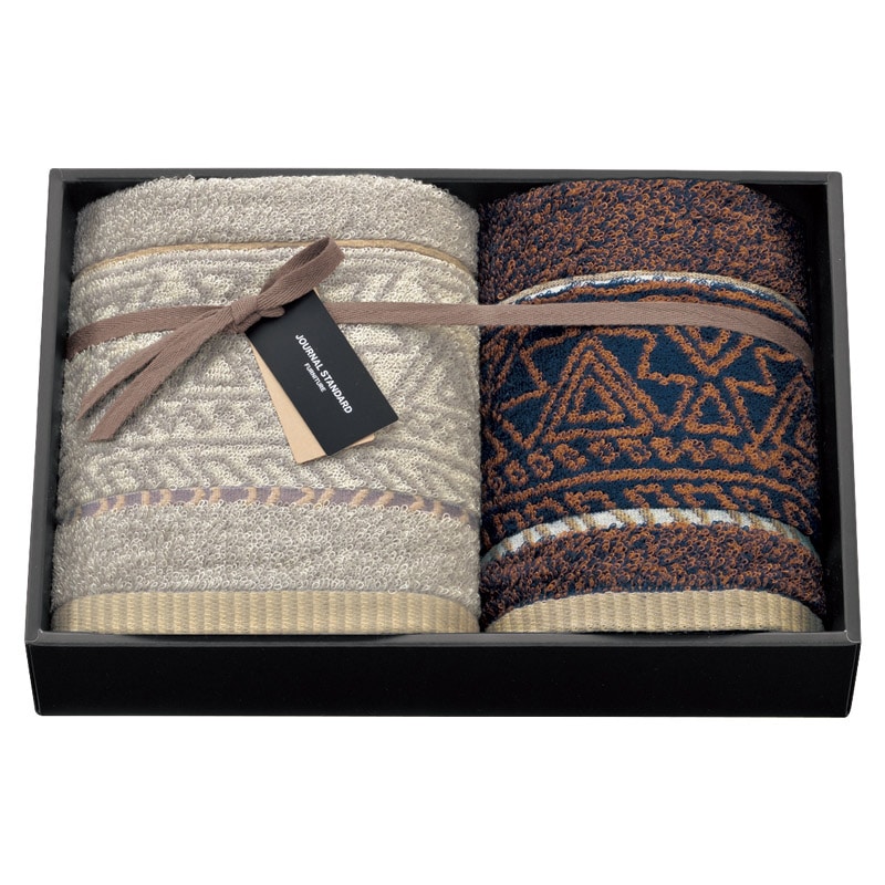 ジャーナルスタンダードファニチャー クエスト フェイス1P･ウォッシュタオル1P ／プレゼント ギフト タオル 日用品・ヘルスケア お歳暮 お年賀 クリスマス ギフト