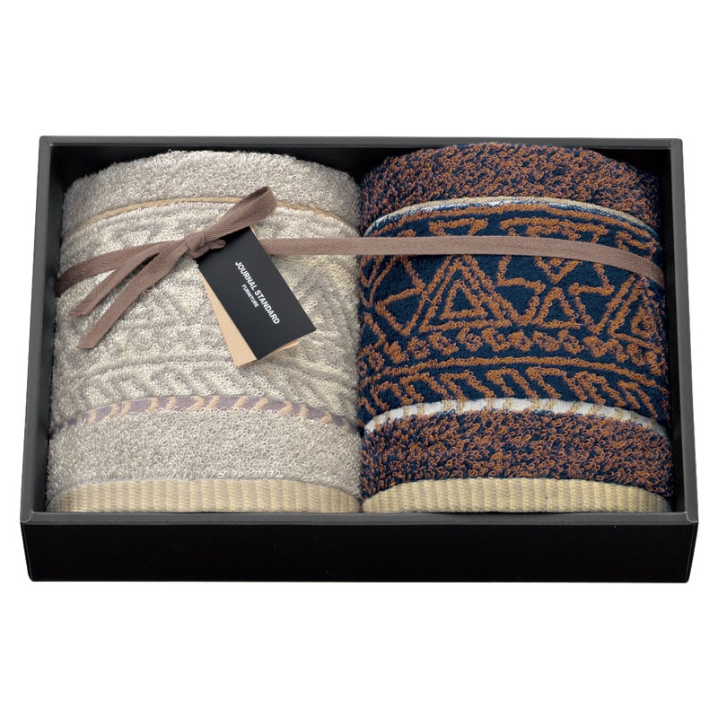 ジャーナルスタンダードファニチャー クエスト フェイスタオル2P ／プレゼント ギフト タオル 日用品・ヘルスケア お歳暮 お年賀 クリスマス ギフト