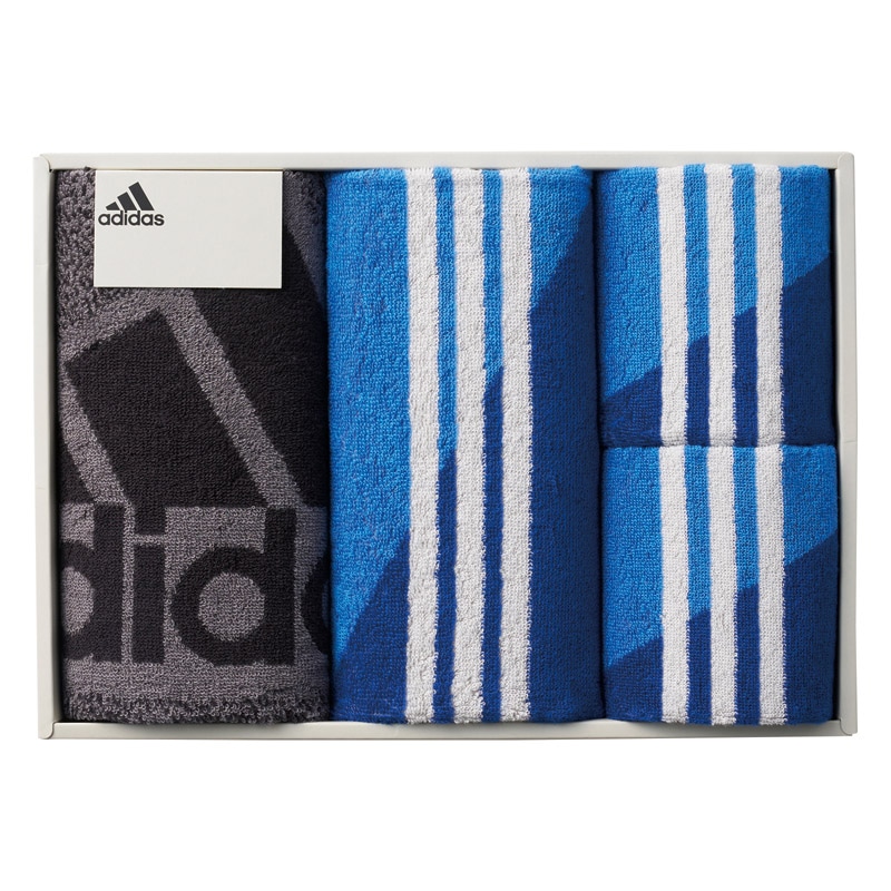 アディダス コレクト フェイスタオル2P･タオルチーフ2P ／プレゼント ギフト タオル 日用品・ヘルスケア お歳暮 お年賀 クリスマス ギフト
