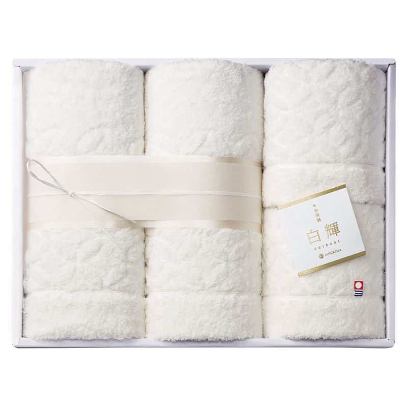 白輝 バス2P・フェイスタオル2P /プレゼント ギフト タオル 日用品・ヘルスケア お歳暮 お年賀 クリスマス ギフト