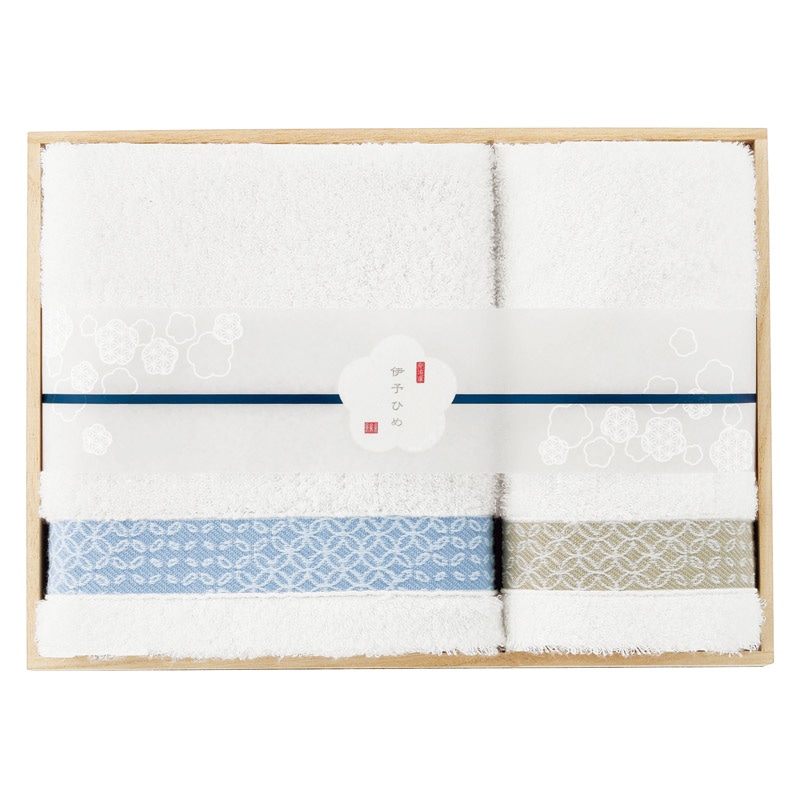 伊予ひめ 煌(きらめき) フェイス1P・ウォッシュタオル1P /プレゼント ギフト タオル 日用品・ヘルスケア お歳暮 お年賀 クリスマス ギフト