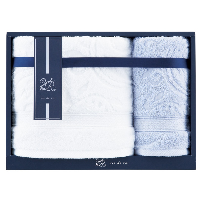 vie de roi 今治タオルオーヴ バス1P・フェイスタオル1P /プレゼント ギフト タオル 日用品・ヘルスケア お歳暮 お年賀 クリスマス ギフト