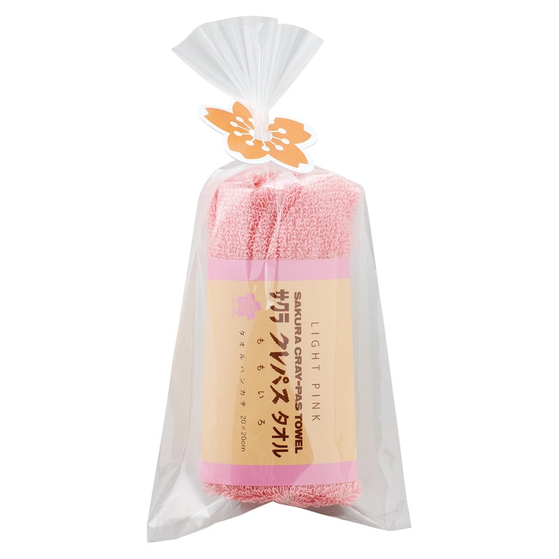 クレパスタオル タオルハンカチ ピンク /プレゼント ギフト ハンカチ・ハンドタオル バッグ・小物・雑貨 ファッション お歳暮 お年賀 クリスマス ギフト