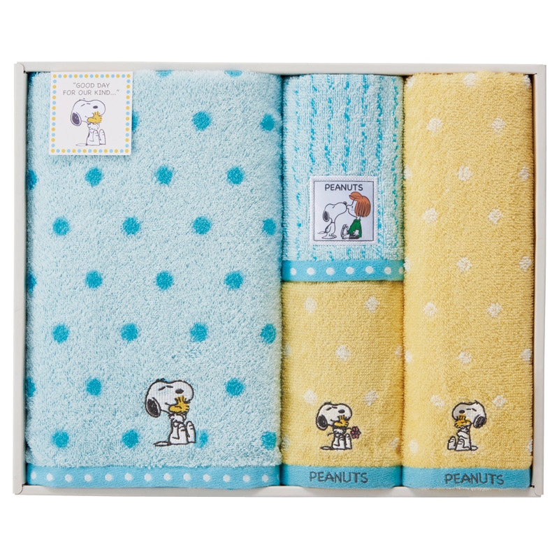ピーナッツ スヌーピー ハグ タオルセット /プレゼント ギフト タオル 日用品・ヘルスケア お歳暮 お年賀 クリスマス ギフト