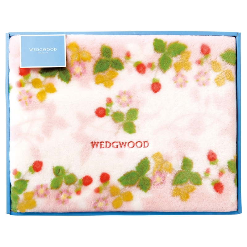 ウェッジウッド アクリルニューマイヤー毛布(毛羽部分) ピンク ／プレゼント ギフト 毛布・ブランケット 寝具 住まい・家具 お歳暮 お年賀 クリスマス ギフト