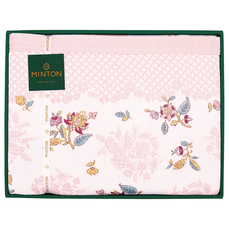 ミントン ソフトコットンケット ピンク /プレゼント ギフト 毛布・ブランケット 寝具 住まい・家具 お歳暮 お年賀 クリスマス ギフト