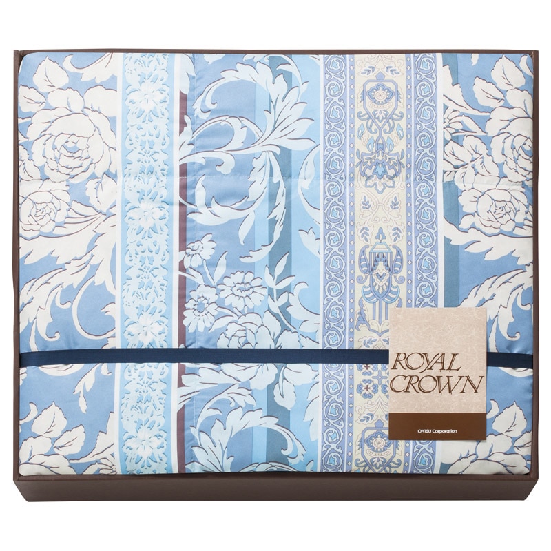 ロイヤルクラウン 洗える羽毛肌掛ふとん ブルー /プレゼント ギフト 掛け布団 寝具 住まい・家具 お歳暮 お年賀 クリスマス ギフト