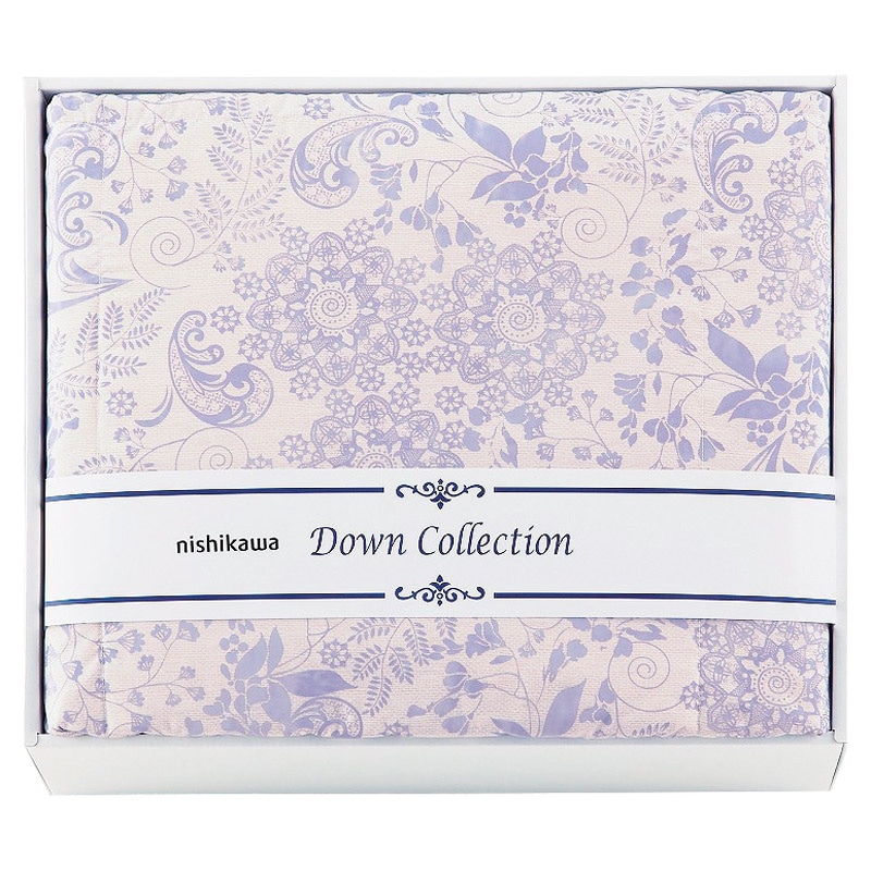 nishikawa 洗える羽毛肌掛けふとん パープル /プレゼント ギフト 掛け布団 寝具 住まい・家具 お歳暮 お年賀 クリスマス ギフト
