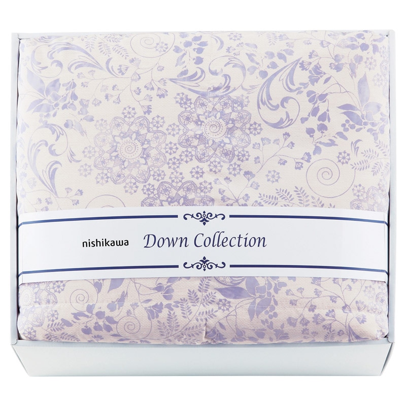 nishikawa 洗える羽毛合掛けふとん パープル /プレゼント ギフト 掛け布団 寝具 住まい・家具 お歳暮 お年賀 クリスマス ギフト
