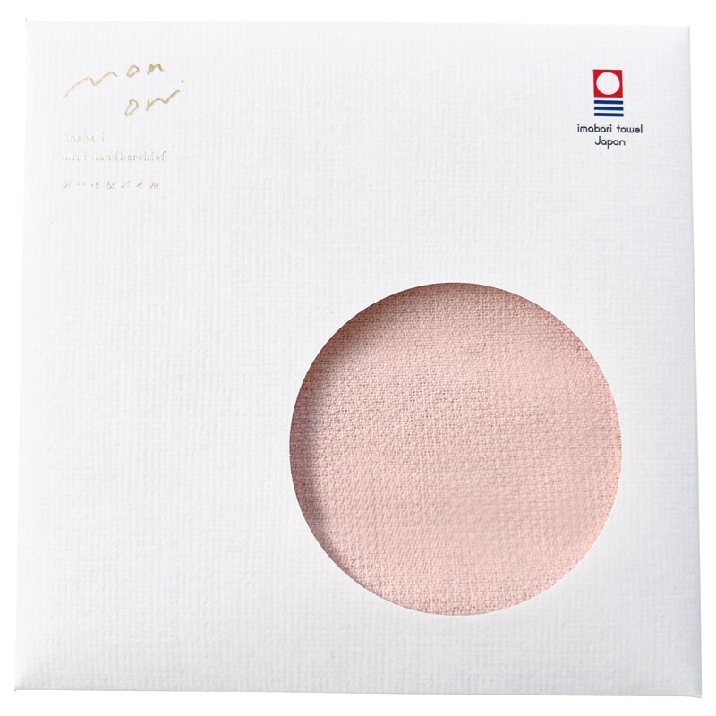 monori 紋織ミニハンカチ ライトピンク ／プレゼント ギフト ハンカチ・ハンドタオル バッグ・小物・雑貨 ファッション お歳暮 お年賀 クリスマス ギフト