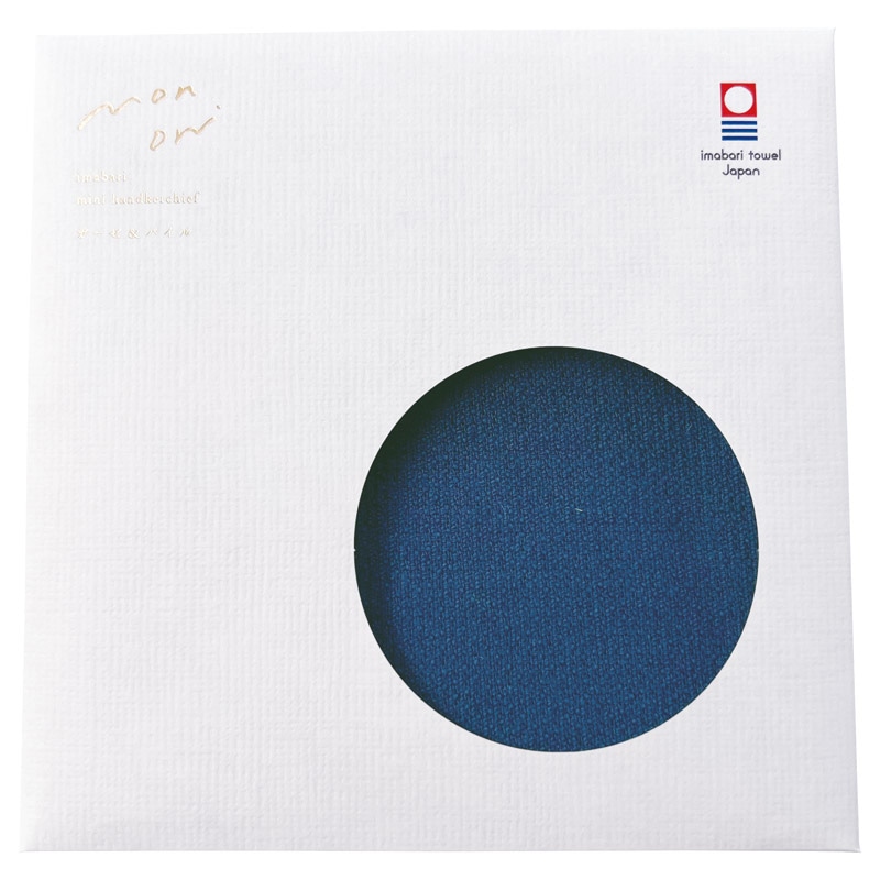 monori 紋織ミニハンカチ ネイビー ／プレゼント ギフト ハンカチ・ハンドタオル バッグ・小物・雑貨 ファッション お歳暮 お年賀 クリスマス ギフト