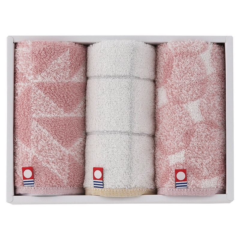 Pucci 今治タオルハンカチ3P ピンク ／プレゼント ギフト ハンカチ・ハンドタオル バッグ・小物・雑貨 ファッション お歳暮 お年賀 クリスマス ギフト