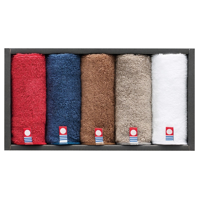 フェルガナコットン 今治カラータオルハンカチ5P B /プレゼント ギフト ハンカチ・ハンドタオル バッグ・小物・雑貨 ファッション お歳暮 お年賀 クリスマス ギフト