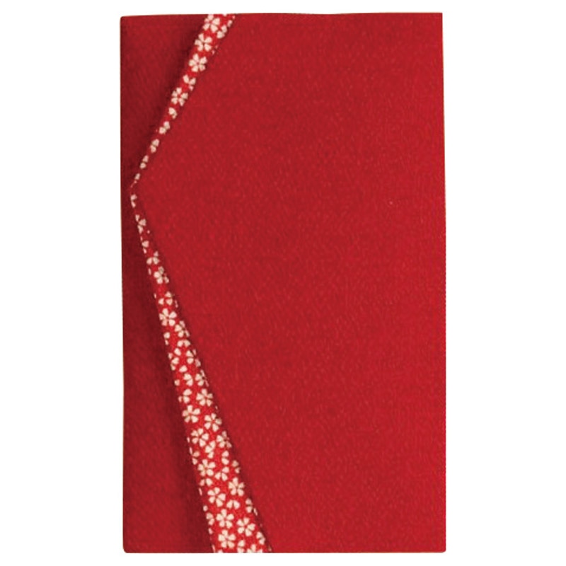 エステル小花ちりめん金封ふくさ エンジ /プレゼント ギフト ふくさ 冠婚葬祭 日用品・ヘルスケア お歳暮 お年賀 クリスマス ギフト