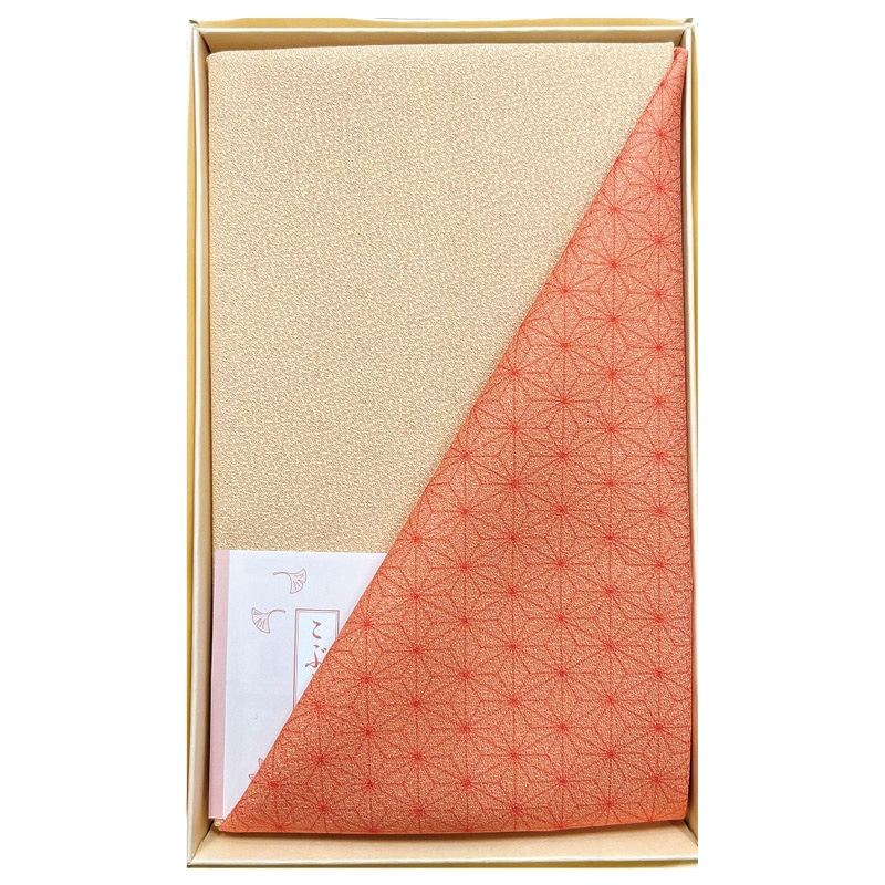 尺三巾一越織両面染 朱/ベージュ /プレゼント ギフト 風呂敷 冠婚葬祭 日用品・ヘルスケア お歳暮 お年賀 クリスマス ギフト