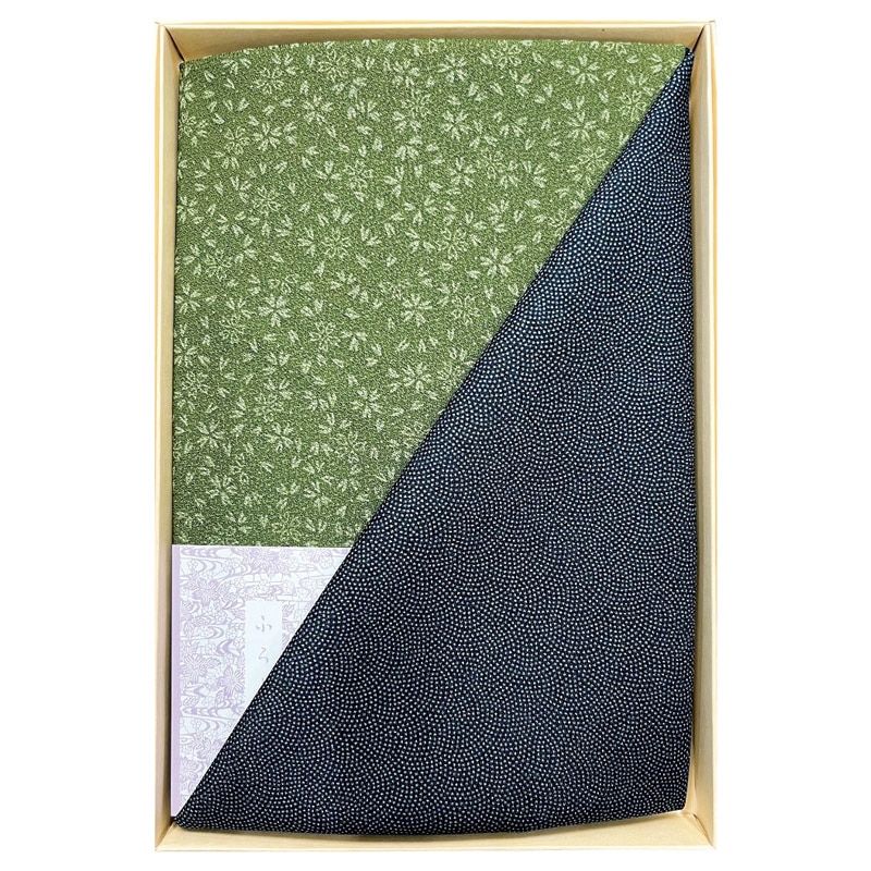 二巾一越織両面染 鮫/小桜 紺/利休 ／プレゼント ギフト 風呂敷 冠婚葬祭 日用品・ヘルスケア お歳暮 お年賀 クリスマス ギフト