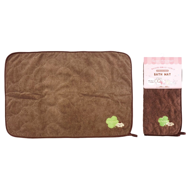 サンリオキャラクターズ 足ふきマット ポムポムプリン ／プレゼント ギフト バスマット バス用品 日用品・ヘルスケア お歳暮 お年賀 クリスマス ギフト