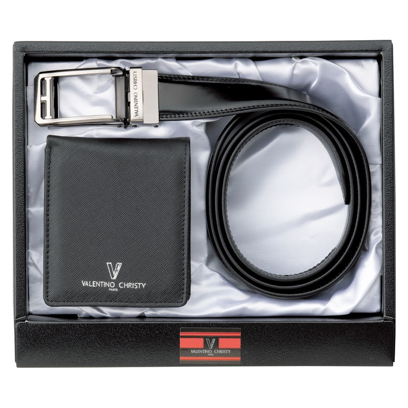 ヴァレンチノクリスティー スマートロックベルト&札入セット ／プレゼント ギフト ベルト・サスペンダー バッグ・小物・雑貨 ファッション お歳暮 お年賀 クリスマス ギフト