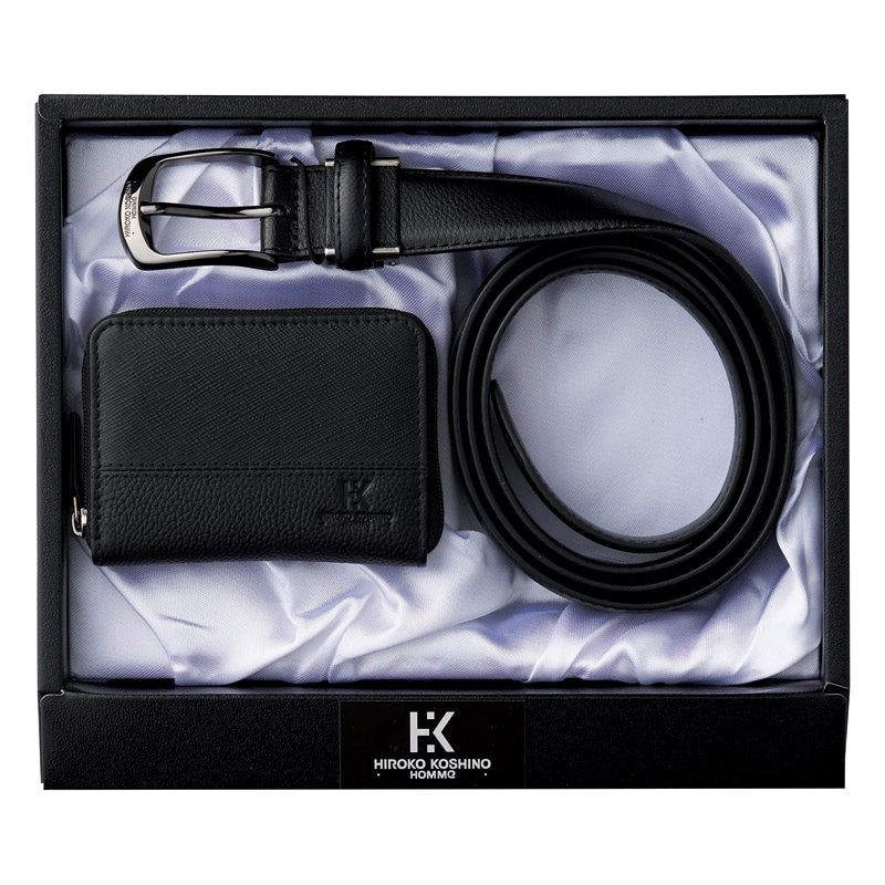 ヒロココシノ･オム ベルト&小銭入セット ／プレゼント ギフト ベルト・サスペンダー バッグ・小物・雑貨 ファッション お歳暮 お年賀 クリスマス ギフト