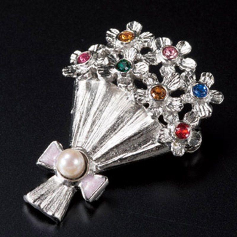 パール･パール･コウベ アコヤ真珠ブローチ ブーケ ／プレゼント ギフト ブローチ レディースジュエリー・アクセサリー ジュエリー・アクセサリー ファッション お歳暮 お年賀 クリスマス ギフト