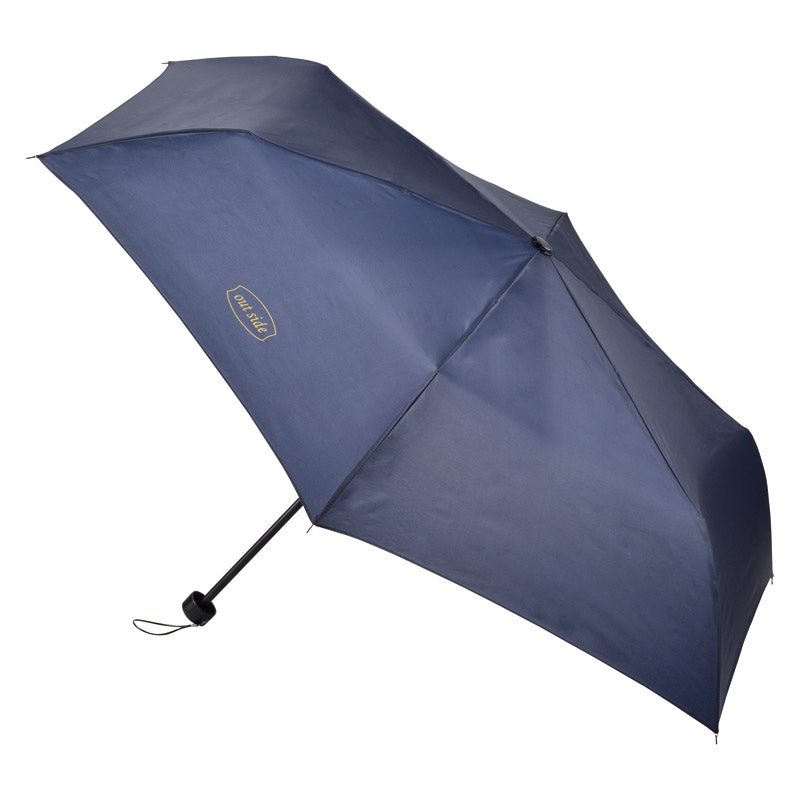 アウトサイド 丸ミニ傘 ネイビー ／プレゼント ギフト 傘 バッグ・小物・雑貨 ファッション お歳暮 お年賀 クリスマス ギフト