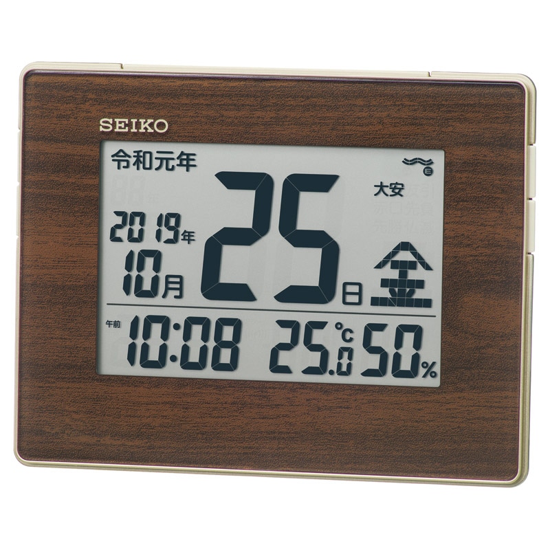セイコー 和暦表示付き電波時計 /プレゼント ギフト 置き時計 置き時計・掛け時計 インテリア 住まい・家具 お歳暮 お年賀 クリスマス ギフト