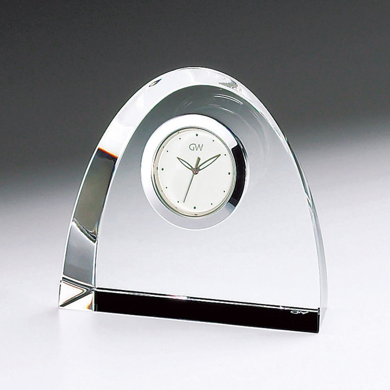 グラスワークスナルミ アーチクロックM /プレゼント ギフト 置き時計 置き時計・掛け時計 インテリア 住まい・家具 お歳暮 お年賀 クリスマス ギフト