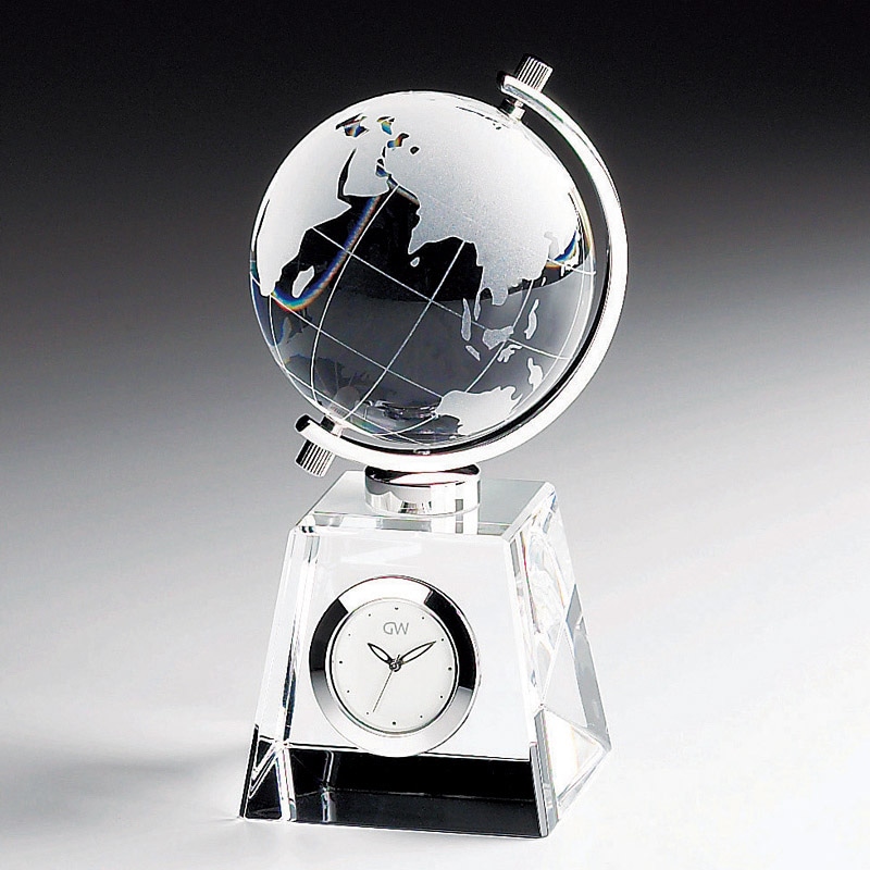 グラスワークスナルミ グローブクロック /プレゼント ギフト 置き時計 置き時計・掛け時計 インテリア 住まい・家具 お歳暮 お年賀 クリスマス ギフト