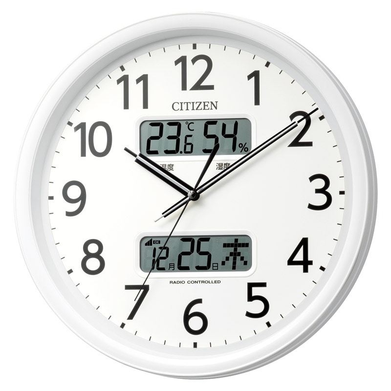 シチズン 温度湿度表示付電波時計 /プレゼント ギフト 掛け時計 置き時計・掛け時計 インテリア 住まい・家具 お歳暮 お年賀 クリスマス ギフト