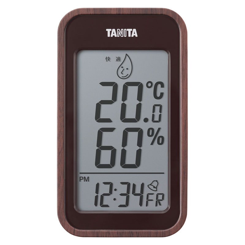 タニタ デジタル温湿度計 ブラウンウッド /プレゼント ギフト 温湿度計 計測工具 DIY・工具 お歳暮 お年賀 クリスマス ギフト