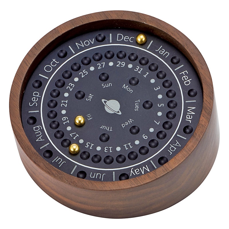 万年カレンダー ウォールナット /プレゼント ギフト カレンダー 本・雑誌・コミック お歳暮 お年賀 クリスマス ギフト