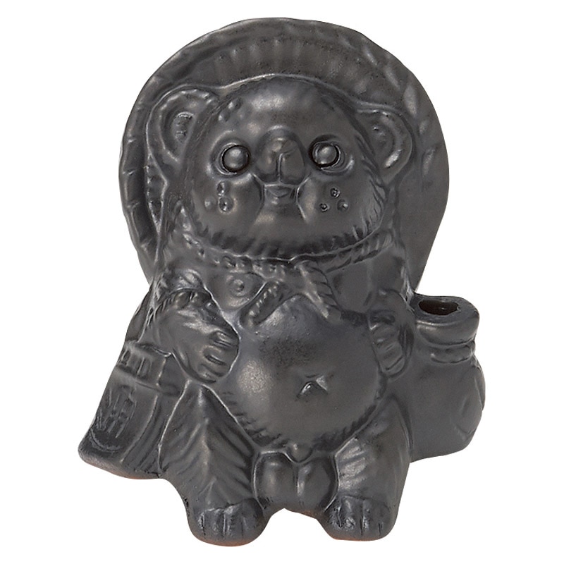 信楽焼 Tanutanu オス 黒 ／プレゼント ギフト 小物・置物 インテリア 住まい・家具 お歳暮 お年賀 クリスマス ギフト