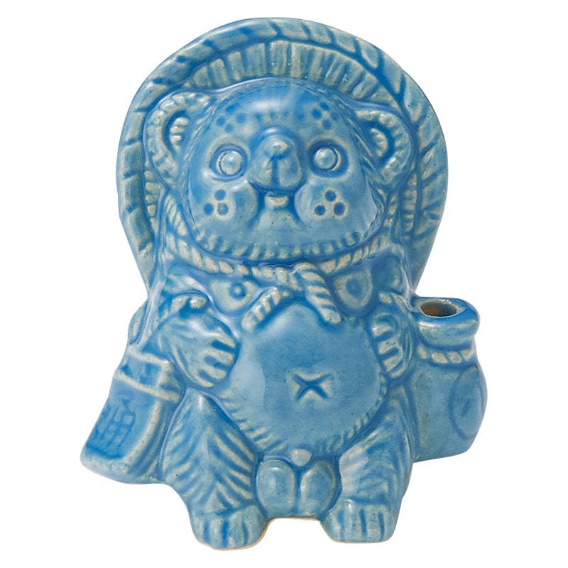 信楽焼 Tanutanu オス 青 /プレゼント ギフト 小物・置物 インテリア 住まい・家具 お歳暮 お年賀 クリスマス ギフト