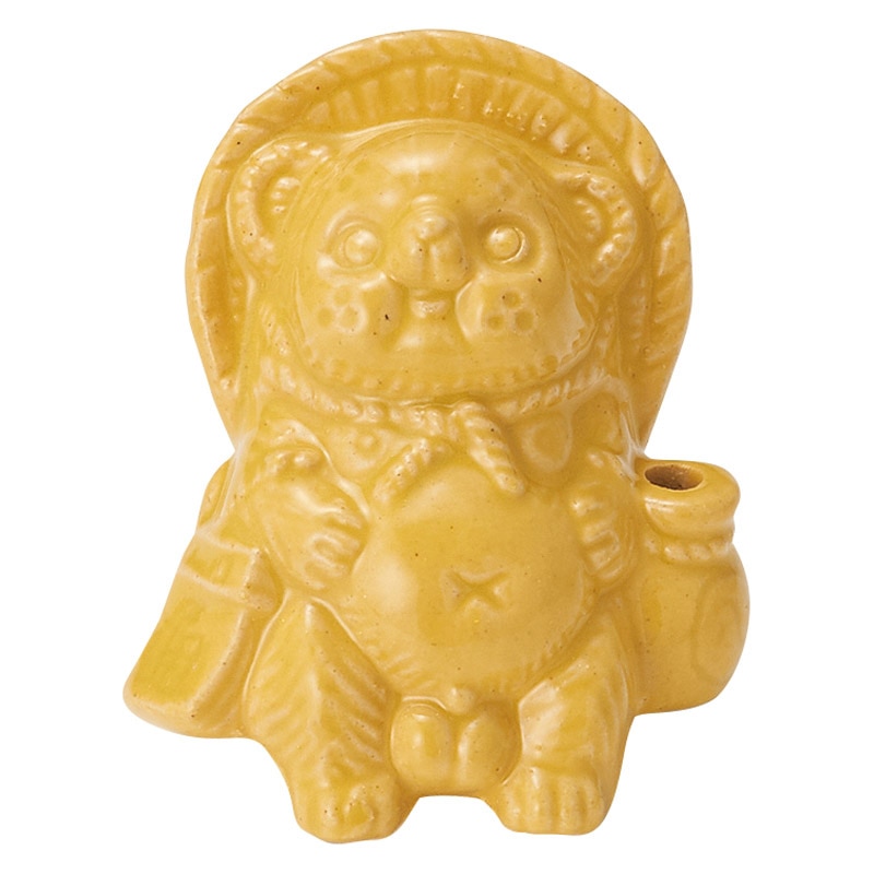 信楽焼 Tanutanu オス 黄 /プレゼント ギフト 小物・置物 インテリア 住まい・家具 お歳暮 お年賀 クリスマス ギフト